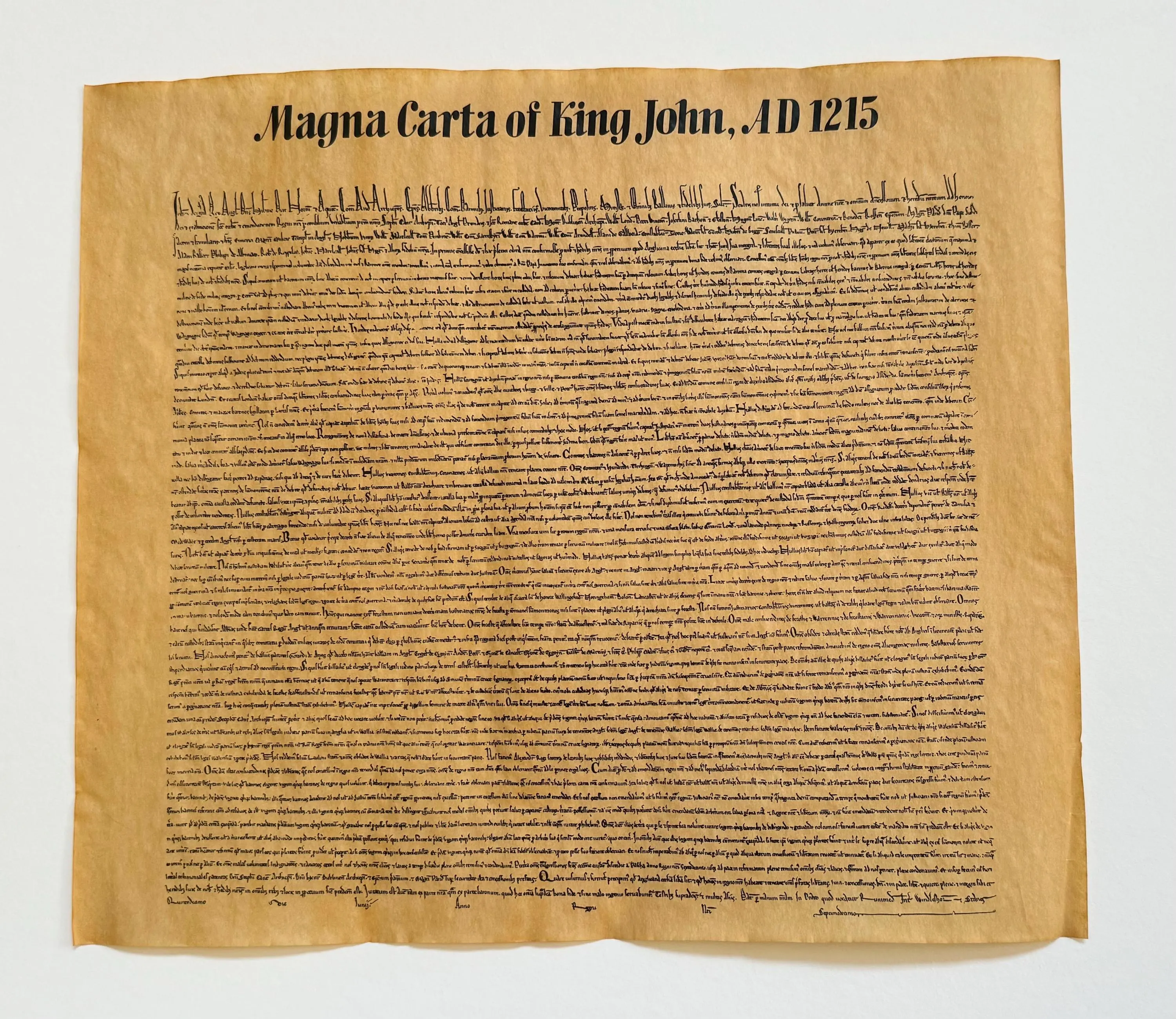 Magna Carta Signed